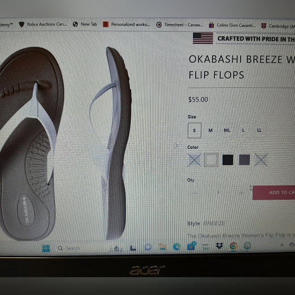 Copy -Okabashi Womens Breeze Flip Flop - Picture 5 of 5
